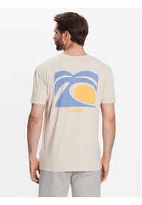 Quiksilver T-Shirt Arts In Palm EQYZT07249 Beżowy Regular Fit. Kolor: beżowy. Materiał: bawełna #3