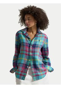 Polo Ralph Lauren Koszula 211973264502 Kolorowy Classic Fit. Typ kołnierza: polo. Materiał: len. Wzór: kolorowy #1