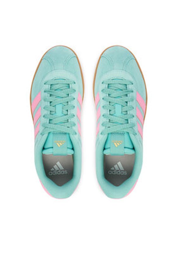Adidas - adidas Sneakersy Vl Court 3.0 IH6518 Turkusowy. Kolor: turkusowy. Materiał: skóra, zamsz
