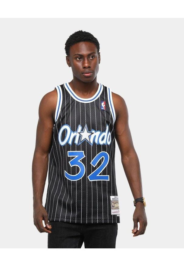 Koszulka do koszykówki męska Mitchell & Ness Orlando Magic NBA. Kolor: biały, czarny, wielokolorowy. Sport: koszykówka