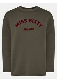 Miss Sixty Bluza 6L4TJ1740000 Khaki Relaxed Fit. Kolor: brązowy. Materiał: bawełna