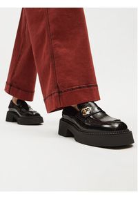 Eva Minge Loafersy LAGOA-24750 Czarny. Kolor: czarny. Materiał: skóra, lakier #6