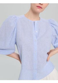 Sinsay - Koszula z domieszką lnu - wielobarwny. Materiał: len #1