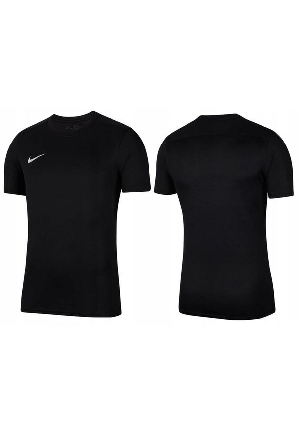 Koszulka sportowa męska z krótkim rękawem Nike Park VII. Kolor: czarny. Długość rękawa: krótki rękaw. Technologia: Dri-Fit (Nike). Długość: krótkie. Sport: piłka nożna