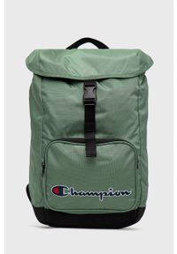 Champion plecak kolor zielony duży z aplikacją. Kolor: zielony. Wzór: aplikacja