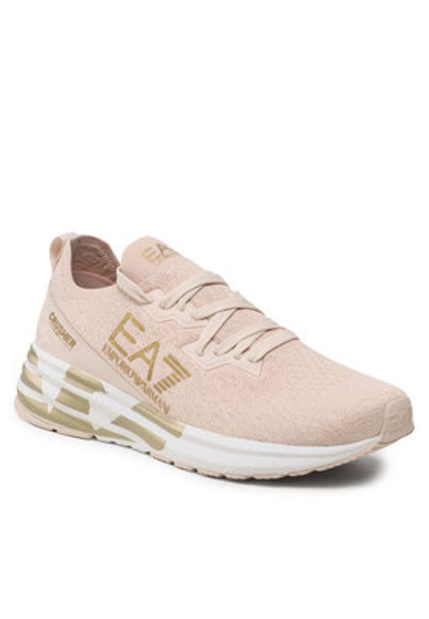 EA7 Emporio Armani Sneakersy X8X095 XK240 S857 Różowy. Kolor: różowy. Materiał: materiał