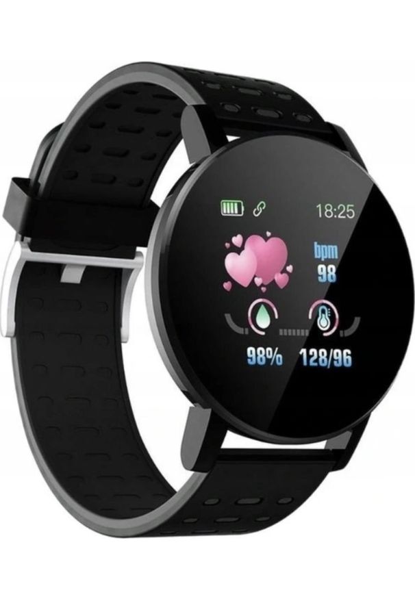 Smartwatch Greatlizard 119 Plus Czarny (BAND 119 PLUS BLACK). Rodzaj zegarka: smartwatch. Kolor: czarny