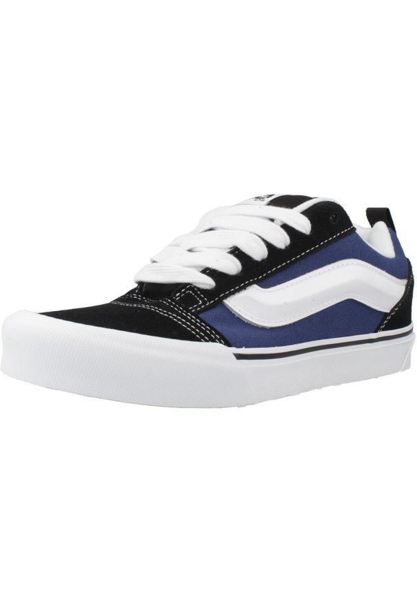 Vans - Kapcie VANS KNU SKOOL Niebieski. Okazja: na co dzień. Kolor: niebieski. Materiał: tkanina, skóra