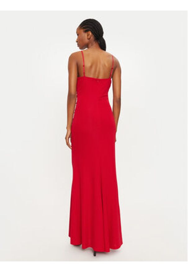 Rinascimento Sukienka wieczorowa 1000768835394 Czerwony Slim Fit. Kolor: czerwony. Materiał: syntetyk. Styl: wizytowy