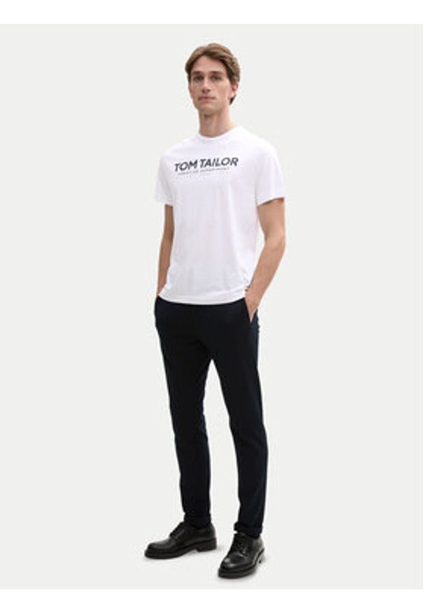 Tom Tailor T-Shirt 1045940 Biały Regular Fit. Kolor: biały. Materiał: bawełna