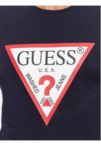 Guess Longsleeve Original Logo M2YI31 I3Z14 Granatowy Slim Fit. Kolor: niebieski. Materiał: bawełna. Długość rękawa: długi rękaw #2