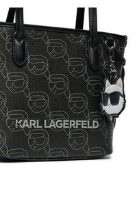 Karl Lagerfeld - KARL LAGERFELD Torebka A1W30134 Czarny. Kolor: czarny. Materiał: skórzane