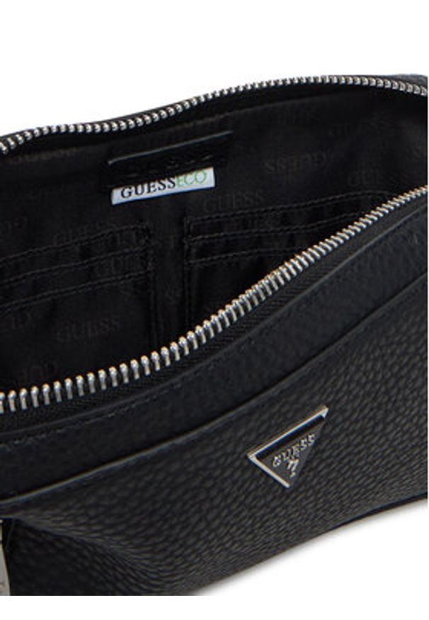 Guess Saszetka nerka HMTOGR P5221 Czarny. Kolor: czarny. Materiał: skóra