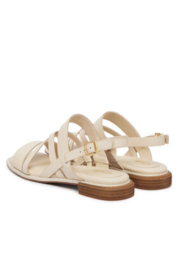 Clarks Sandały Ariany Strap 26186578 Écru. Kolor: kremowy. Materiał: skóra