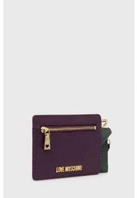 Love Moschino etui na karty damski. Materiał: materiał. Wzór: gładki #2