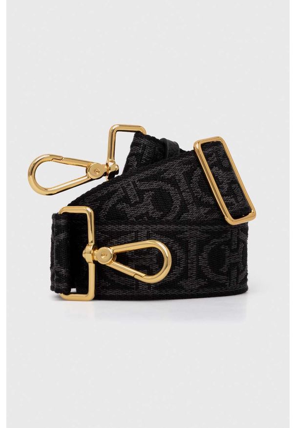 Coccinelle pasek do torebki kolor czarny. Kolor: czarny