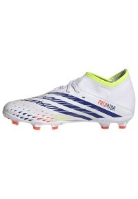 Adidas - Buty piłkarskie adidas Predator Edge.3 Fg Jr GW0981 białe białe. Zapięcie: sznurówki. Kolor: biały. Materiał: syntetyk, guma. Sport: piłka nożna #5