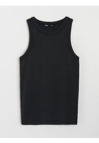 Sinsay - Tank top - czarny. Kolor: czarny