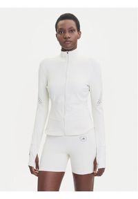 Adidas by Stella McCartney - adidas by Stella McCartney Koszulka techniczna Training Midlayer JM1397 Beżowy Slim Fit. Kolor: beżowy. Materiał: syntetyk