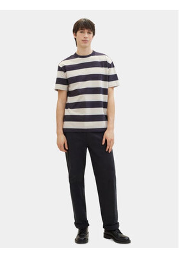 Tom Tailor Denim T-Shirt 1040844 Beżowy Relaxed Fit. Kolor: beżowy. Materiał: bawełna