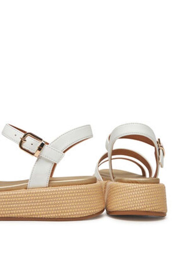 TOMMY HILFIGER - Tommy Hilfiger Espadryle T3A2-33793-0326 S Biały. Kolor: biały. Materiał: skóra
