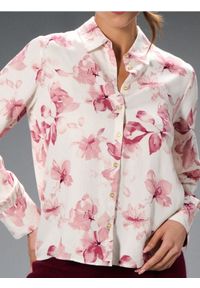 Sinsay - Wiskozowa koszula regular fit w kwiaty - wielobarwny. Materiał: wiskoza. Wzór: kwiaty