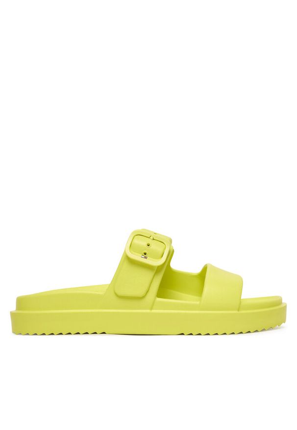 TOMMY HILFIGER - Klapki Tommy Hilfiger. Kolor: żółty