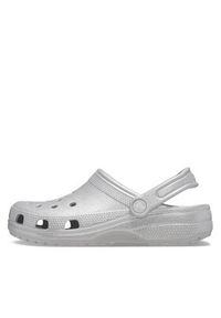 Crocs Klapki Classic Glitter Clog 205942 Srebrny. Kolor: srebrny