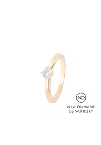 W.KRUK - Pierścionek zaręczynowy złoty Doskonały - New Diamond by W.KRUK 0,20 ct. Materiał: złote. Kolor: złoty. Wzór: aplikacja, kolorowy. Kamień szlachetny: diament, brylant #1
