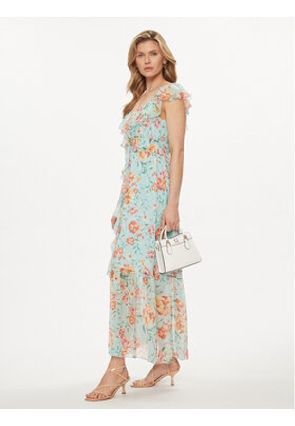 Guess Sukienka codzienna Elide W4GK37 WE550 Kolorowy Regular Fit. Okazja: na co dzień. Materiał: wiskoza. Wzór: kolorowy. Typ sukienki: proste. Styl: casual
