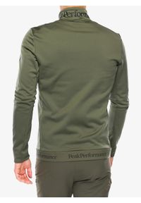 Bluza bez kaptura męska Peak Performance Rider Tech Zip Jacket. Typ kołnierza: bez kaptura. Kolor: zielony