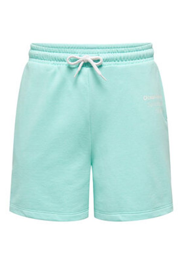 only - ONLY Szorty sportowe 15293692 Zielony Regular Fit. Kolor: zielony. Materiał: bawełna