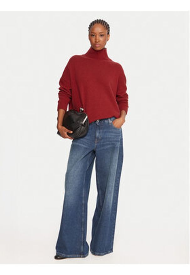 Weekend Max Mara Golf Borgia 2525366112 Czerwony Regular Fit. Typ kołnierza: golf. Kolor: czerwony. Materiał: wełna