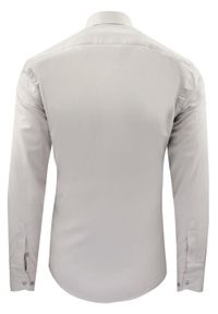 Męska Koszula Wizytowa, Taliowany Krój - Victorio - Jasny Popiel. Materiał: poliester, elastan, bawełna. Styl: wizytowy #2