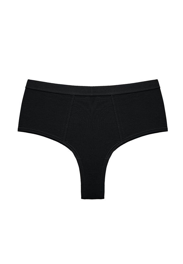 Intica - Brazyliany z wysokim stanem z elastycznego materiału Heddie. Stan: podwyższony. Kolor: czarny. Materiał: materiał