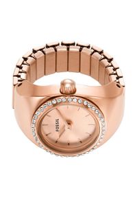 Fossil Zegarek Watch Ring ES5320 Różowy. Kolor: różowy