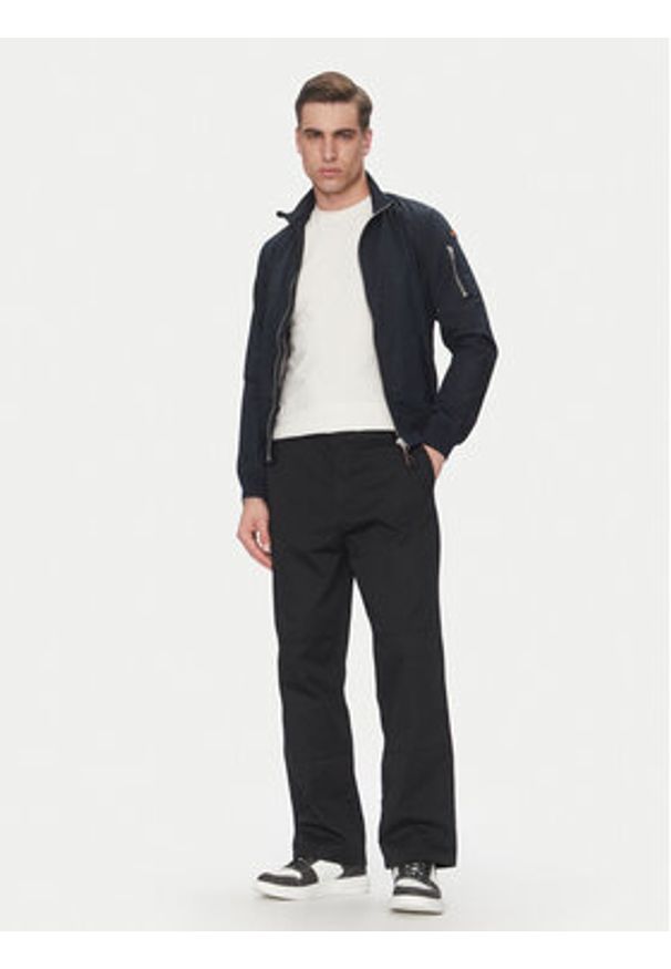 Schott NYC Kurtka przejściowa Kenny Granatowy Regular Fit. Kolor: niebieski. Materiał: bawełna, syntetyk