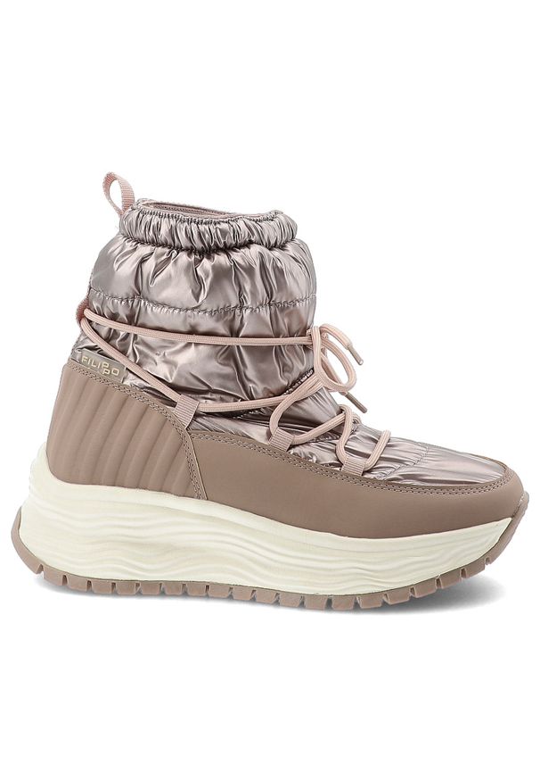 Złoty Róż Śniegowce Filippo Stylowe Damskie Buty Na Platformie. Kolor: złoty. Obcas: na platformie. Styl: elegancki