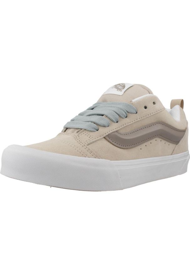 Tenisówki Vans Model Knu Skool Kolor Beżowy. Kolor: czarny, wielokolorowy, beżowy. Materiał: tkanina, skóra