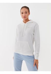 skechers - Skechers Bluza Signature Po Hoodie WHD116 Biały Regular Fit. Kolor: biały. Materiał: bawełna #1