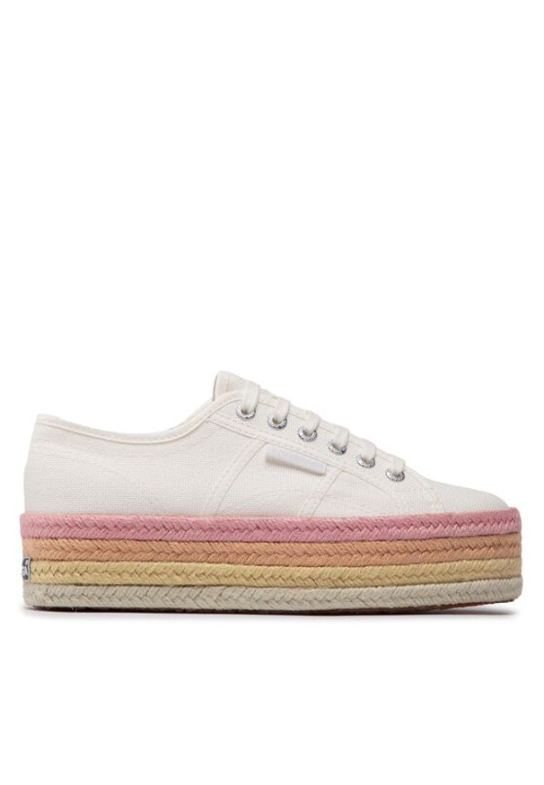 Superga Espadryle 2790 Multicolor Rope S3114CW Biały. Kolor: biały. Materiał: materiał