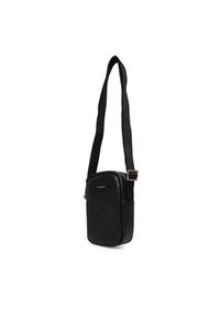 Calvin Klein Saszetka Emblem Aop Emboss Slim Reporter LV04D3371G Czarny. Kolor: czarny. Materiał: skóra #4
