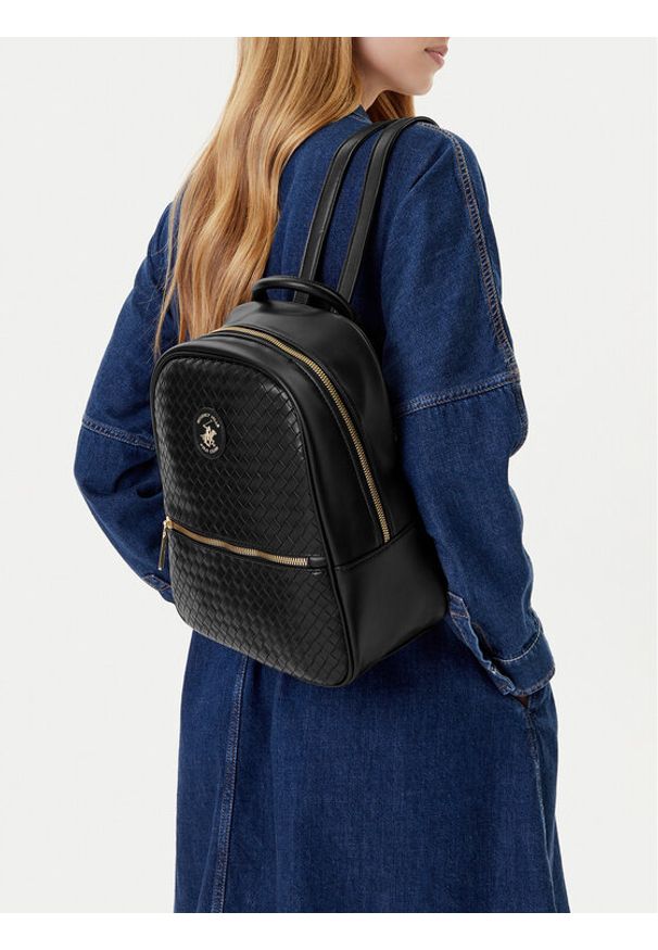 Beverly Hills Polo Club Plecak C-BHPC-H-003-08 Czarny. Kolor: czarny. Materiał: materiał