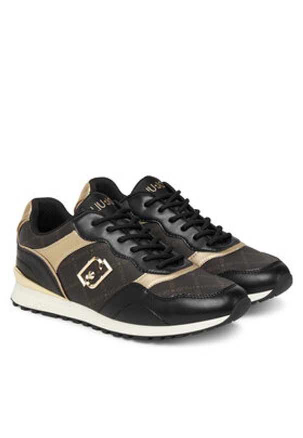 Liu Jo Sneakersy Maxi Wonder Low 02 BF5015 PX689 Czarny. Kolor: czarny. Materiał: skóra
