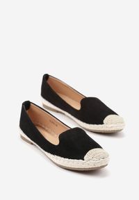 Renee - Czarne Espadryle z Motywem Plecionki Ralomea. Okazja: na co dzień, na imprezę. Kolor: czarny. Sezon: lato. Styl: elegancki, casual #5