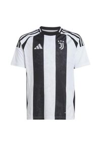 JUVENTUS FC - Koszulka Dziecięca Adidas Home. Kolor: czarny, biały, wielokolorowy. Sport: turystyka piesza
