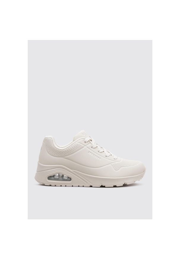 skechers - Buty do chodzenia damskie Skechers Owht One Stand On Air. Kolor: biały, beżowy. Materiał: materiał, syntetyk. Szerokość cholewki: normalna. Model: Skechers Sport. Sport: turystyka piesza