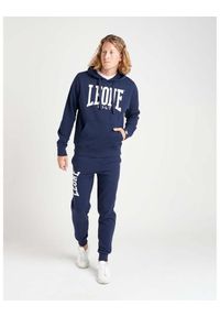 LEONE 1947 APPAREL - Męska bluza z kapturem Leone 1947 Apparel. Typ kołnierza: kaptur. Kolor: niebieski. Materiał: tkanina. Sport: fitness