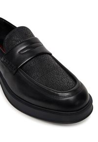 Hugo - HUGO Loafersy Lenner 50548486 Czarny. Kolor: czarny. Materiał: skóra #5