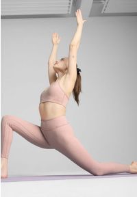 Puma - Damskie legginsy 7/8 z wysokim stanem MOVE CLOUDSPUN PUMA Rose Quartz Pink. Stan: podwyższony. Kolor: różowy. Materiał: materiał
